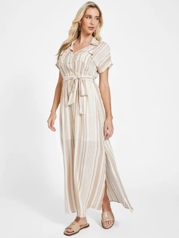 Geo Stripe Maxi Dress Maxi Skirt Trend