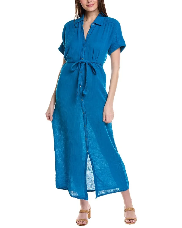 Michael Stars Allen Maxi Shirtdress Ruffle Maxi Skirt