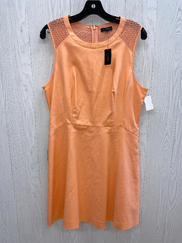 Orange Dress Casual Midi Limited, Size 12 High-Waisted Midi Skirt